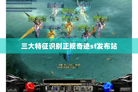 三大特征识别正规奇迹sf发布站